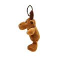 Plush moose keychain with Lithuanian flag